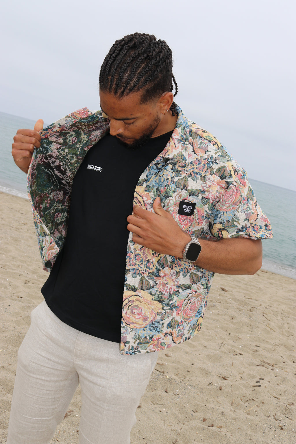 Veste - Tissage Fleurs