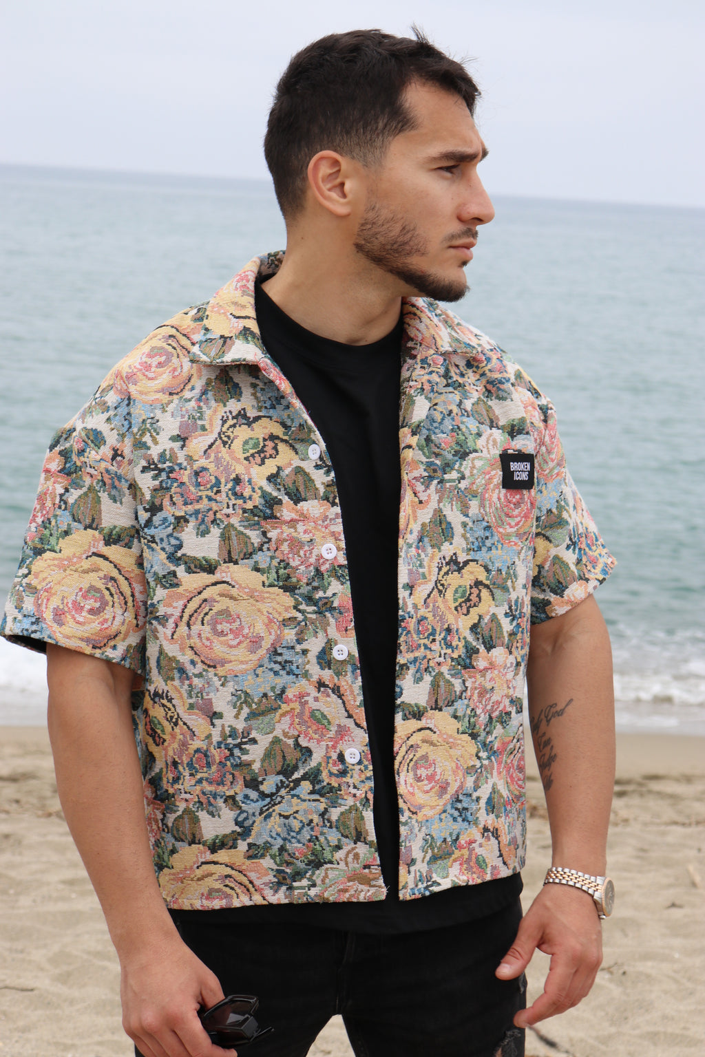 Veste - Tissage Fleurs