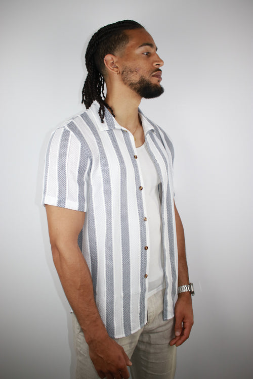 Chemise - AirVelin™ Blanc & Gris