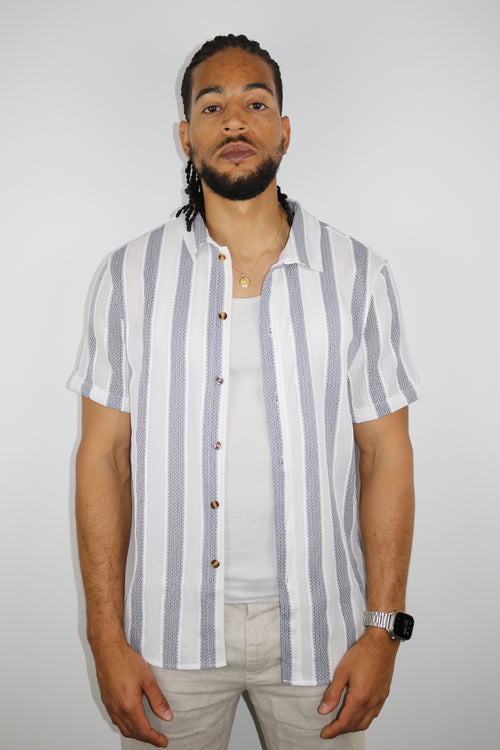 Chemise - AirVelin™ Blanc & Gris