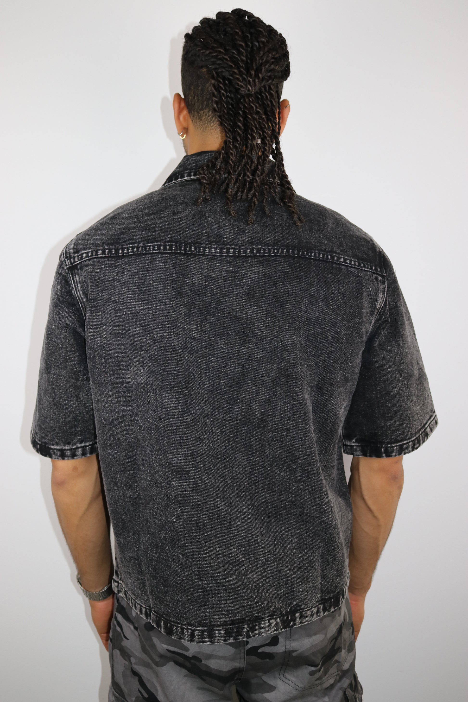 Veste - Denim Délavé Noir