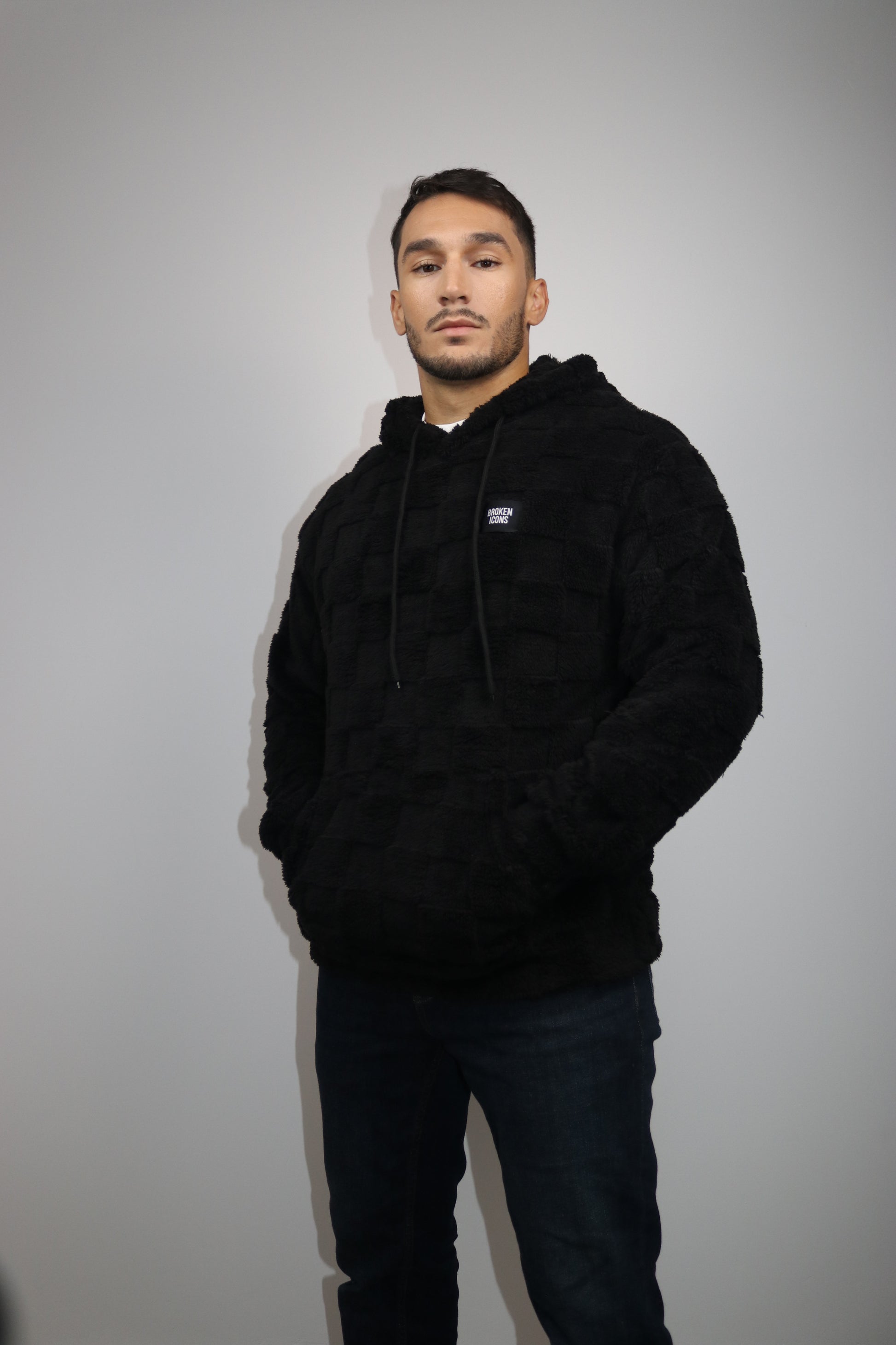 Sweat - Sherpa Noir Damier