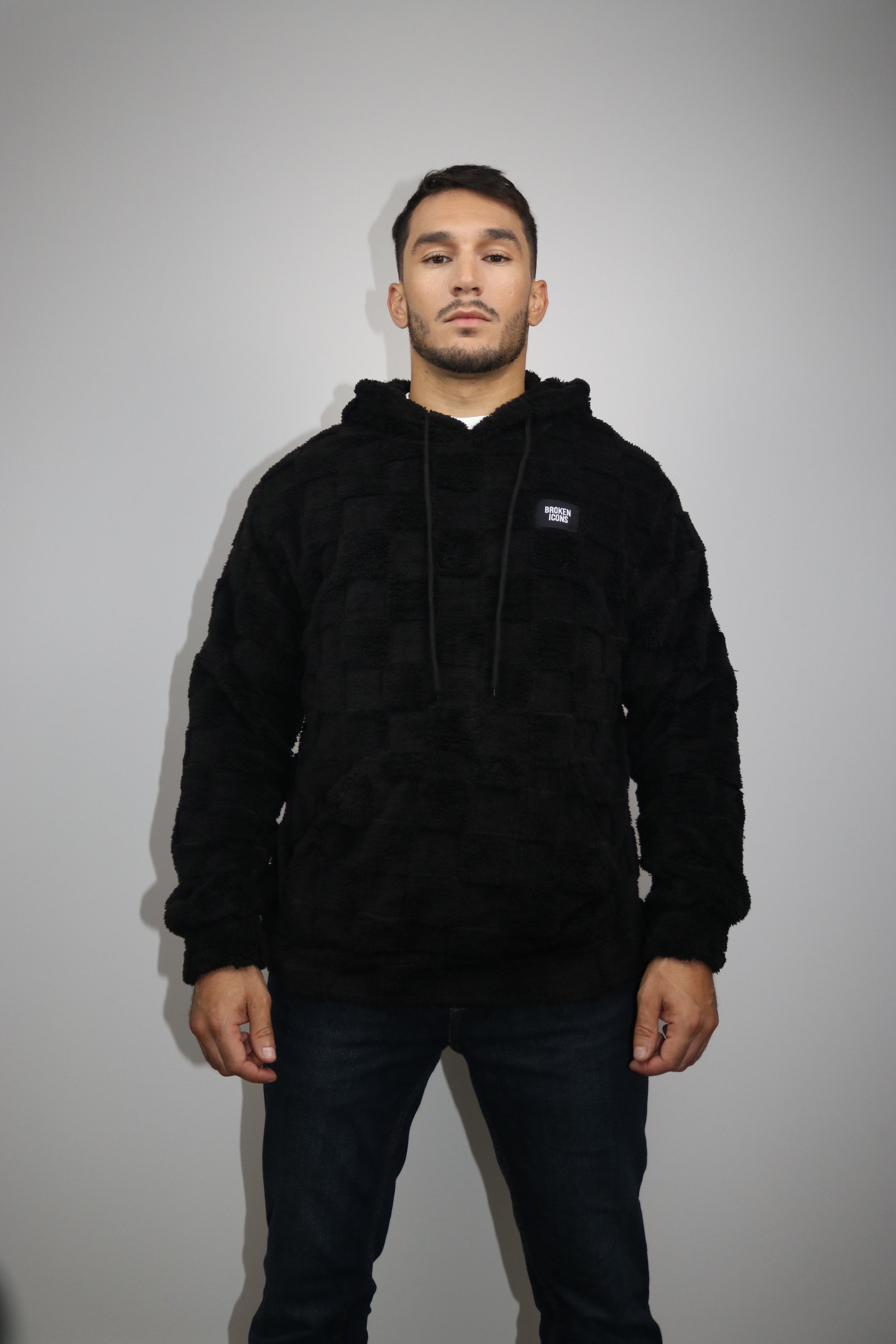 Sweat - Sherpa Noir Damier