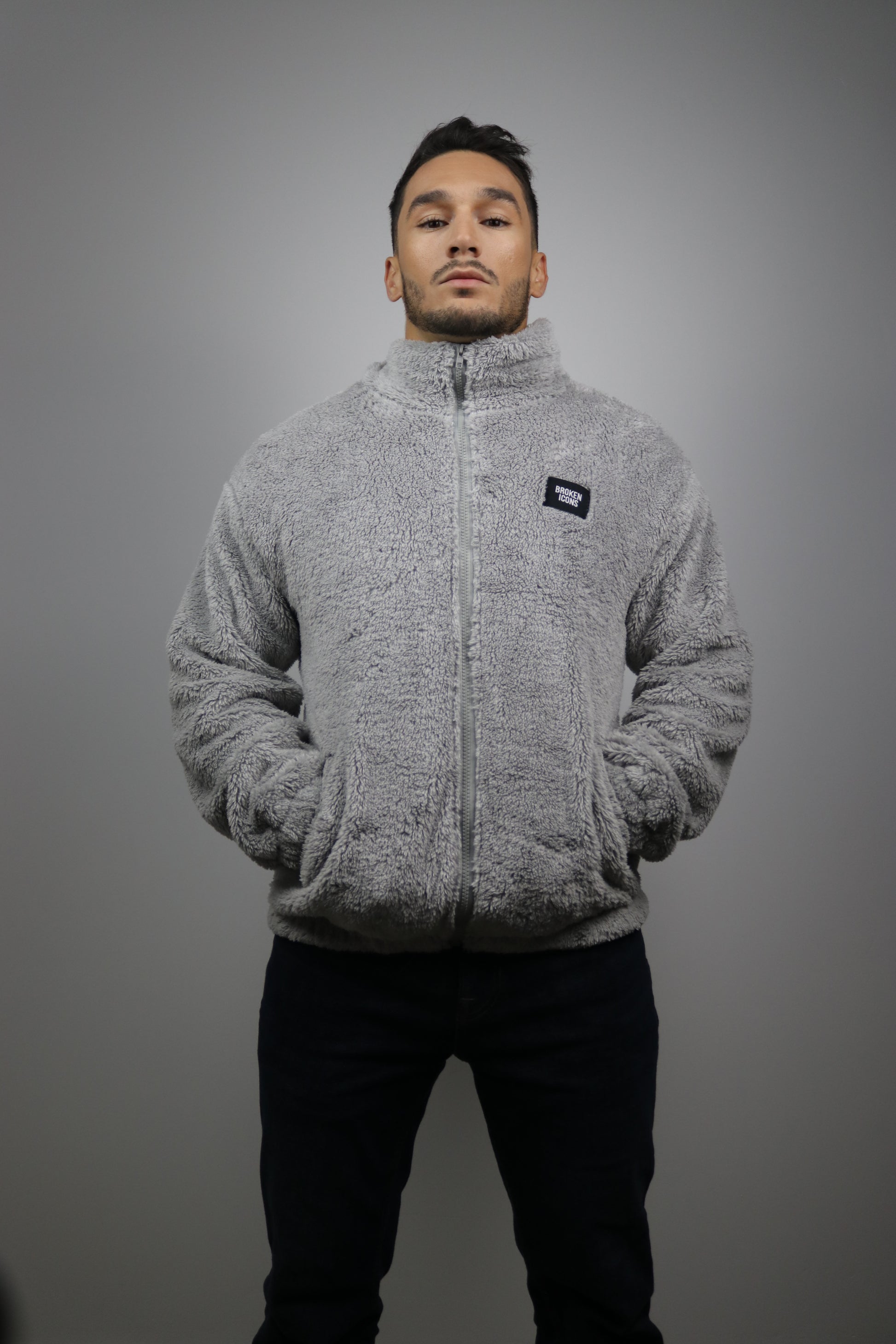 Veste - Sherpa Gris